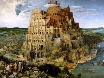  renaissance - Der Turm von Babel 1563 Flämisch Renaissance Bauer Pieter Bruegel der Ältere